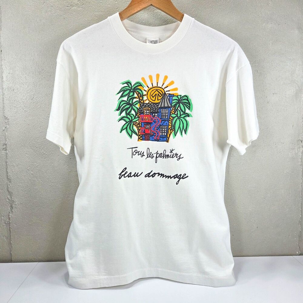 Vintage 70s Beau Dommage Tous Les Palmiers Single Stitch Tee XL